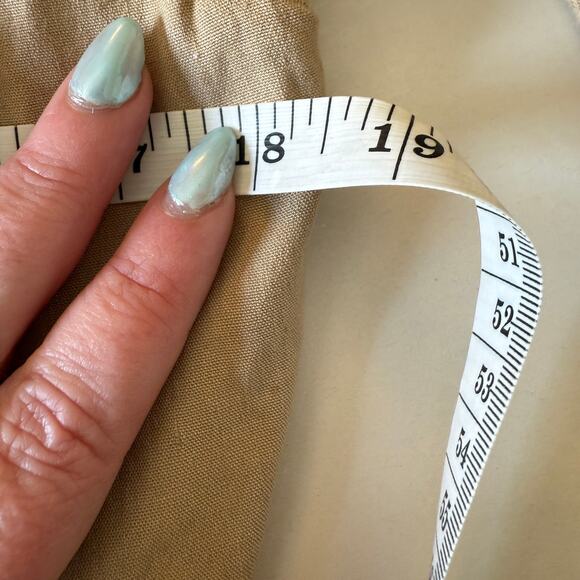 TWINSET by Simona Barbieri | Tan Linen and Vegan Leather Moto Light Jacket Large - Picture 9 of 10